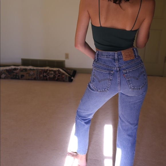 VTG Levi’s 512 3 JR M Medium Wash Denim Jeans - Picture 5 of 7